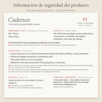 Product safety information label – Cadence (Spanish)